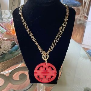 Toggle Closure Art Deco Style Necklace